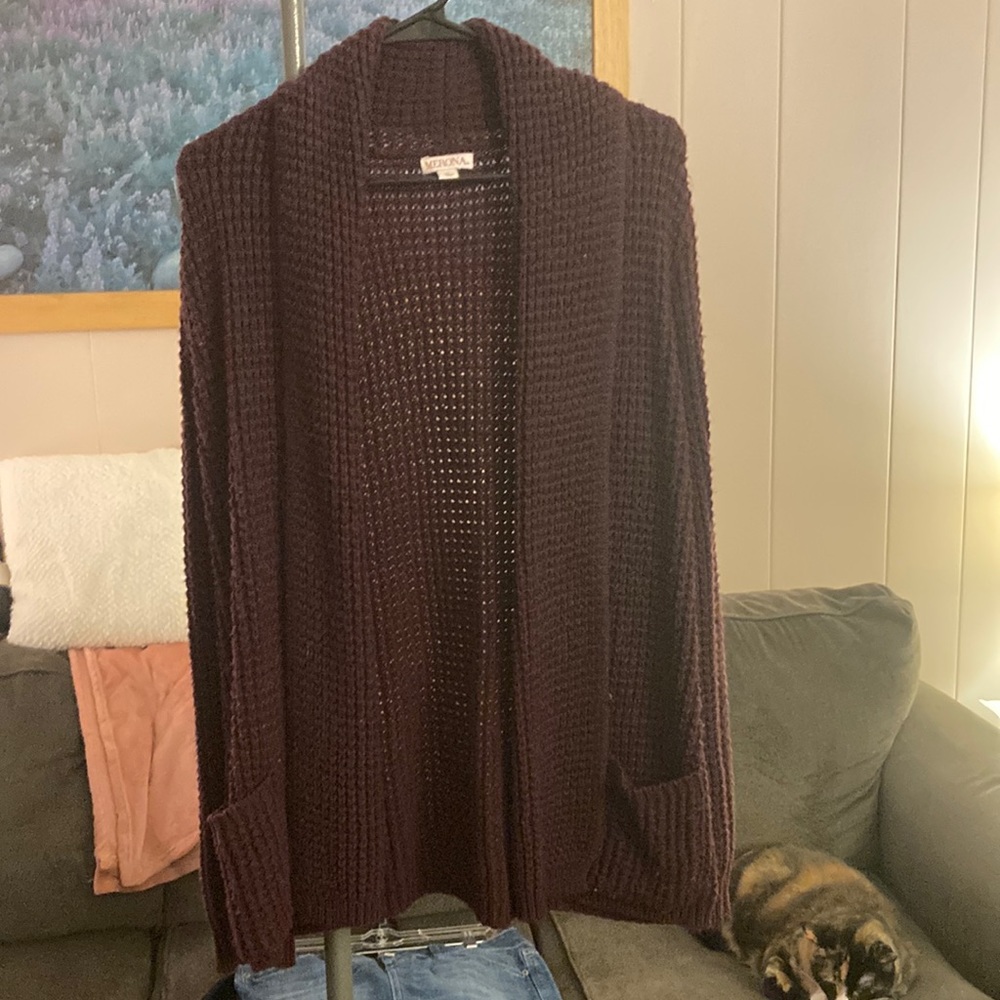 Purple knit sweater